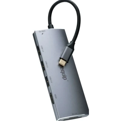 Afbeelding van Equip 133482 USB C 7in 1 Multifunctional Adapter