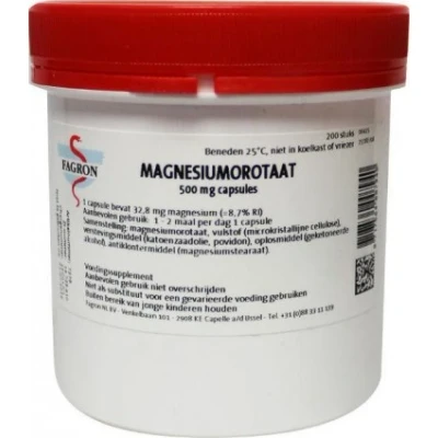 Afbeelding van Magnesium Orotaat Capsule 500mg Fagron