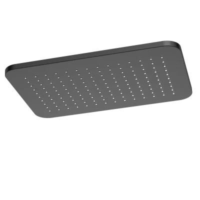 Afbeelding van HotBath Gal Hoofddouche Rechthoek 27 x 40 cm Geborsteld Gunmetal PVD GL106BGP