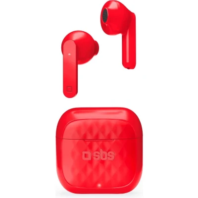 Afbeelding van SBS TWS Air Free Hoofdtelefoons True Wireless Stereo (TWS) In ear Oproepen/muziek Oplaadhouder Rood