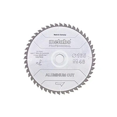 Afbeelding van Metabo Aluminium Cut Professional 628276000 Cirkelzaagblad 165 x 20 1.2 mm Aantal tanden: 48 1 stuk(s)