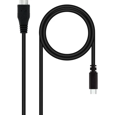 Afbeelding van Nanocable 10.01.1201 BK USB kabel 1 m 3.2 Gen (3.1 1) C Micro B Zwart