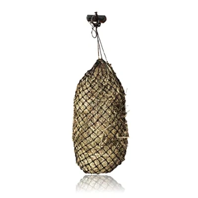 Afbeelding van Hooinet voor paarden, fijnmazig hoognet, maaswijdte 3 x cm, vulgewicht 4 kg (1 zwart)