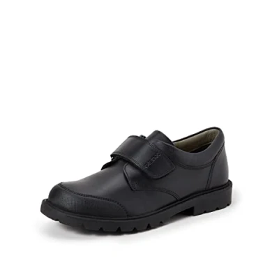 Afbeelding van Geox J Shaylax Klittenbandschoenen voor kinderen, Maat: 38, Black Leer/ synthetisch