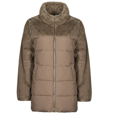 Afbeelding van ONLY Onlwanja Puffer MIX COAT Winterjas, Dames, Maat: Medium, Walnut
