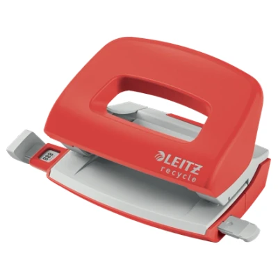 Afbeelding van Perforator Leitz Nexxt Recycle mini 10 vel rood