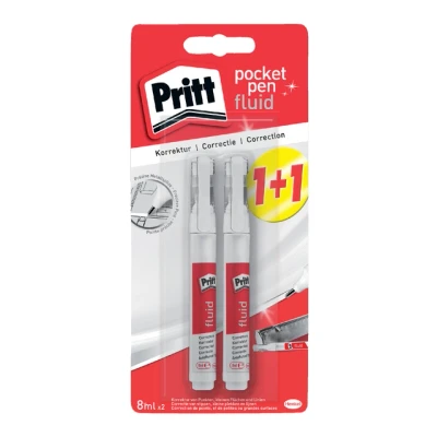 Afbeelding van Correctiepen Pritt fluid 8ml 2 stuks op blister