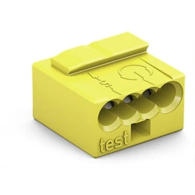 Afbeelding van Micro lasklem 4 x 0.6 0.8 mm 100v/6a geel