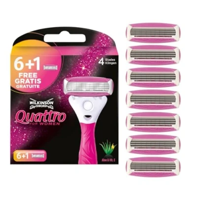 Afbeelding van Wilkinson Sword Quattro For Women Scheermesjes 7 Stuks