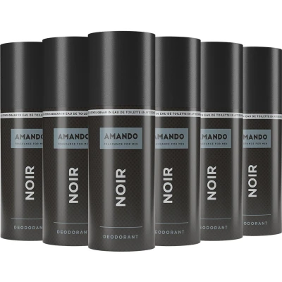 Afbeelding van 6x Amando Deodorant Spray Noir 150 ml