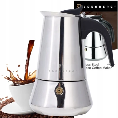 Afbeelding van Edënbërg Classic Line Percolator Koffiemaker 6 kops Espresso Maker 300 ML