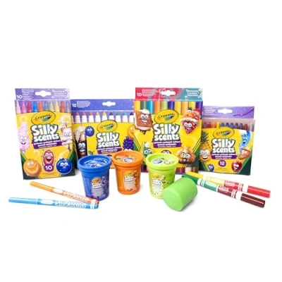 Afbeelding van CRAYOLA 7455 Silly Scents, De geurenset Convence, om te tekenen met geurende kleuren, meerkleurig, 52 pezzi