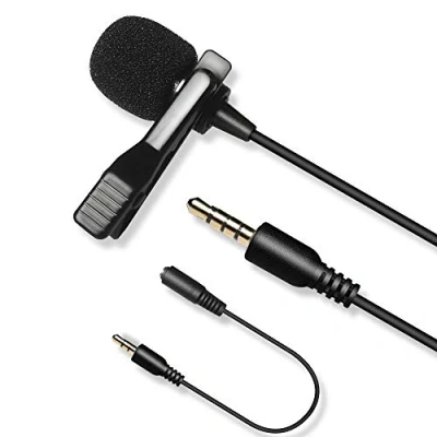 Afbeelding van 3M Lavalier reversmicrofoon, Nicama LVM7 Lav Mic voor iPad Smartphone Opnemen Youtube Podcast, DSLR Camera Canon Nikon Sony Camcorders Audiorecorders PC