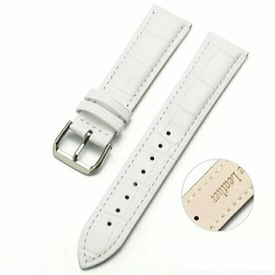 Afbeelding van Crocodile leren bandje Wit Xiaomi Redmi Watch 5 Active / Lite