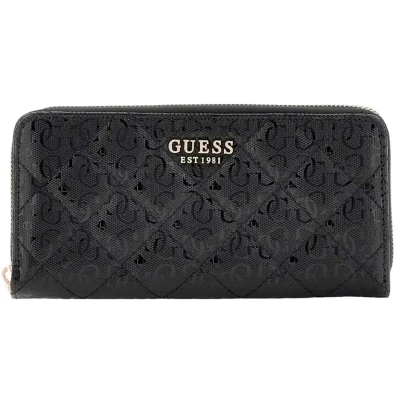 Afbeelding van Guess Laurel SLG ziparound portemonnee L black