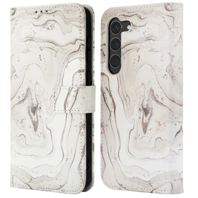 Afbeelding van imoshion Hoesje Geschikt voor Samsung Galaxy S23 Design Bookcase smartphone Sandy Marble