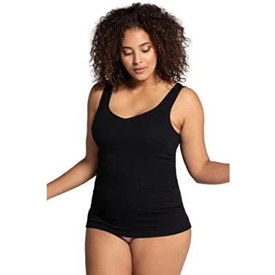 Afbeelding van Ulla Popken Top, Dames, Maat: 58/60, Schwarz