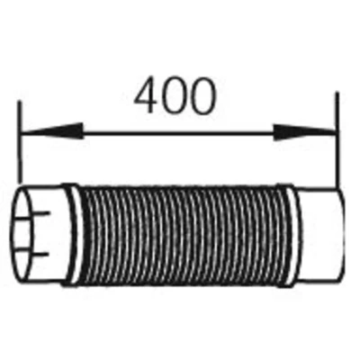 Afbeelding van Spiraalbuis, uitlaatsysteem DINEX 48259