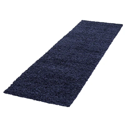 Afbeelding van Hoogpolige loper Life Blauw 80x250cm Adana Carpets