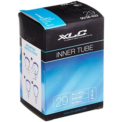 Afbeelding van XLC Unisex Fietsbinnenband voor volwassenen 29 x 1,9/2,3 50/56 622 SV 48 mm VT A29, zwart, één maat