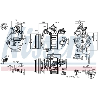 Afbeelding van Nissens Airco compressor 890792