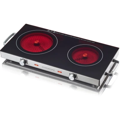Afbeelding van Heinrich&#039;s HDK 8696 Elektrische Kookplaat Infrarood 2 pits