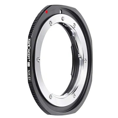 Afbeelding van K&amp;F Concept Bijgewerkte NIK naar EOS adapter, handmatige lensbevestigingsadapter compatibel met Nikon Nikkor F/AI montagerens en Canon EF S camerabehuizing
