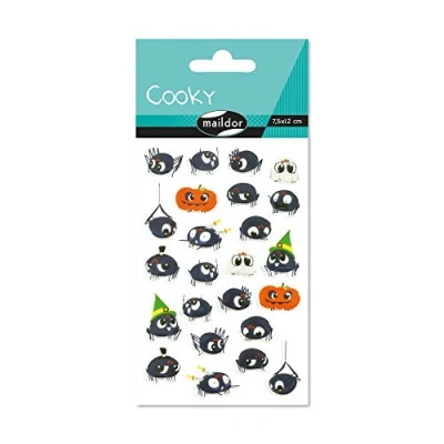 Afbeelding van Avenue Mandarine Maildor CY083C Cooky 3D Stickers (1 vel, 7,5 x 12 cm, ideaal voor decoreren, verzamelen of cadeau geven, Halloween) 1 stuks