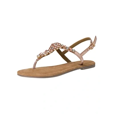 Afbeelding van Tamaris Teensandalen, Dames, Maat: 40, Copper Leer
