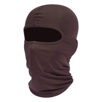 Afbeelding van Fuinloth Bivakmuts Gezichtsmasker, Zomer Koel Nek Gaiter, UV Beschermende de Skisjaal van Motorfiets Beschermer voor Mannen/Vrouwen Chocolade