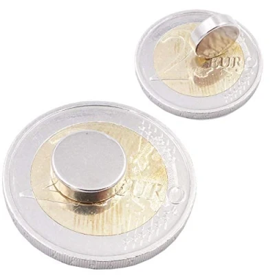 Afbeelding van Brudazon 40 Mini Disc Magneten 10x3mm N52 sterkste niveau Neodymium super sterk Power Magnet for Model Making, Photo, Whiteboard, Refrigerator, Crafting klein, rond &amp; extra
