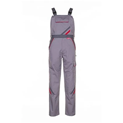 Afbeelding van Planam 2331038 Highline tuinbroek, zink/leisteen/rood, maat 38