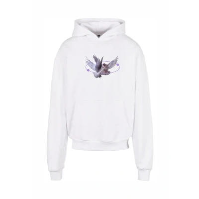 Afbeelding van Upscale by Mister Tee VIVE LA Liberte Oversize Hoodie, Heren, Maat: Medium, White