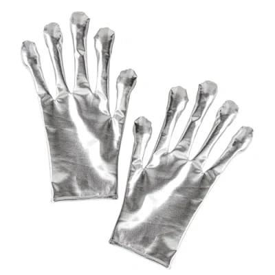 Afbeelding van W WIDMANN MILANO Party Fashion 68597 buitenaardse handschoenen, zilver, buitenaards, ruimte, carnaval, themafeest