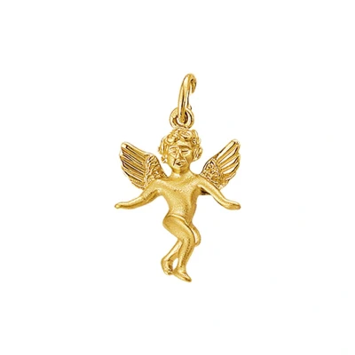 Afbeelding van Geelgouden Hanger engel poli/mat 4009508