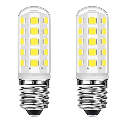 Afbeelding van Ugvmn Ledlampen, E14, afzuigkap, 3 W, komt overeen met 28 halogeenlampen, kleine Edison schroef, koudwit, 6000 K, voor koelkast, huisverlichting, flikkervrij, niet dimbaar, 2 stuks