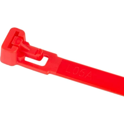 Afbeelding van Kortpack Rode Hersluitbare Kabelbinders 540 Mm Lang X 7.6 Rood (100 Stuks)