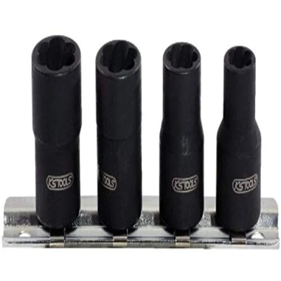 Afbeelding van KS Tools, Dopsleutel + dopmoer, 3/8&quot; spiraalprofiel dopsleutelset, 4 stuks, 8 13mm