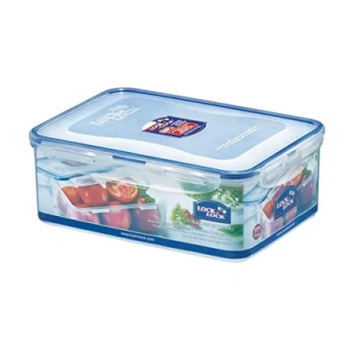 Afbeelding van Lock &amp; Basic Vershouddoos 2,6 Liter Transparant Blauw Vershouddozen