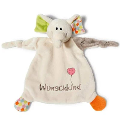 Afbeelding van NICI knuffeldoek hond &#039;olifant&#039; 25 x cm olifant vanaf 0+ maanden voor baby&#039;s en peuters babyknuffel/knuffeldoek baby meisjes jongens 40038