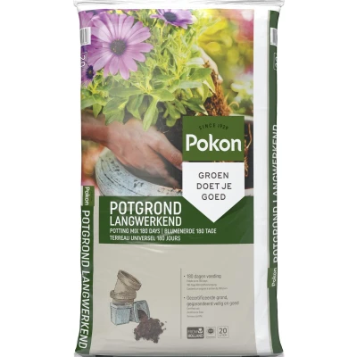 Afbeelding van Potgrond Pokon 20 liter (Meststof, Langwerkend, RHP)
