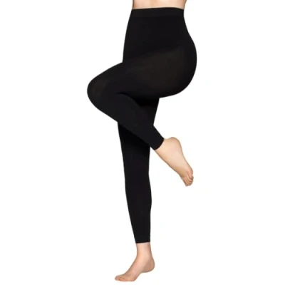 Afbeelding van Vogue Curvy Leggings Dames Voetloze Panty grote maten 80 Den, 1 stuk, zwart, 52 56