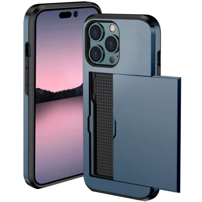 Afbeelding van Apple iPhone 14 Pro Hoesje Kunststof iMoshion Hardcase/Backcover Donkerblauw Telefoonhoesje