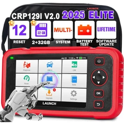Afbeelding van 2024 LAUNCH CRP129i V2.0 Elite OBD2 Diagnostic Tool, 4 system ENG/ABS/SRS/AT OBD/OBD 2 Code Reader, Upgraded 12 Resets Scanner, Auto VIN Lifetime Wi Fi Update