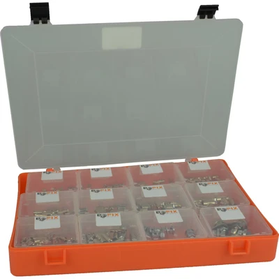 Afbeelding van Bofix 243900 Doos assortiment 12 vaks Schroefnippels