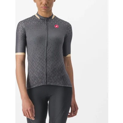 Afbeelding van CASTELLI Fietsshirt Korte Mouwen Dames Grijs Antraciet PEZZI JERSEY DARK GRAY XL