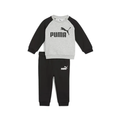 Afbeelding van Minicats Essentials Raglan Crew set, Zwart, Maat 4 6M PUMA