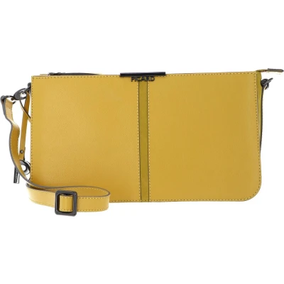 Afbeelding van PICARD Leren Schoudertas Marie Crossbody Bag Lemon Geel