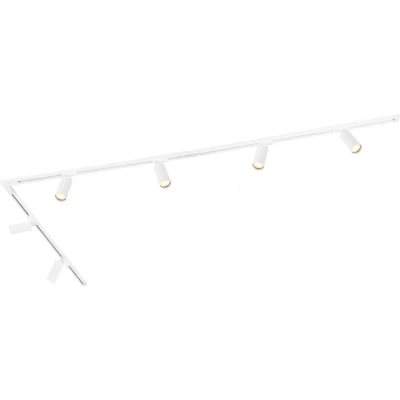 Afbeelding van Ledvion LED Railverlichting 3M + 7 Railspots (5W, 2700K, Wit, Dimbaar), 1 Fase Railarmatuur, Railverlichtingsarmatuur, Railspot Armatuur