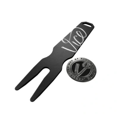 Afbeelding van Vice Golf Gator Divot Tool + Ball Marker Set Gunmetal